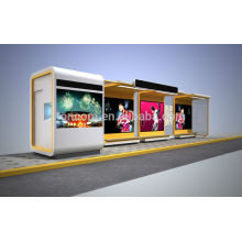 THC-56A large transit shelter with kiosk